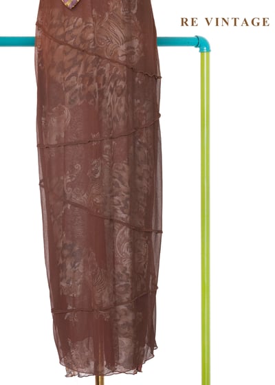 虎虎生風巧克力色長洋裝4