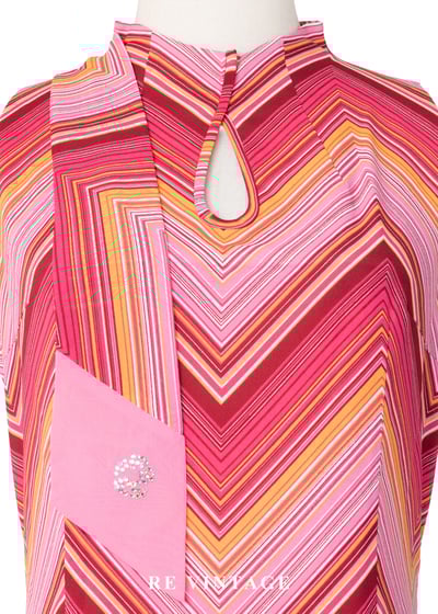 戀愛迷幻舞池鋸齒圖騰洋裝3