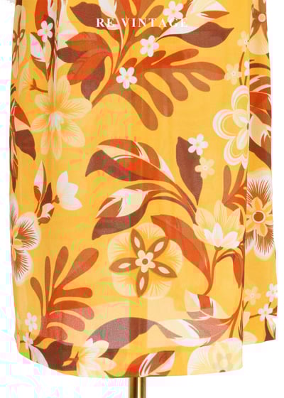 夏日度假感嬉皮花朵雪紡裙(25")4