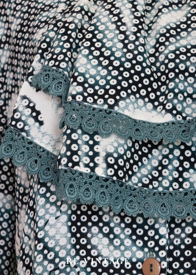 墨葉瀰漫點紋襯衫6