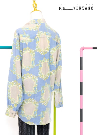 棉質歐洲宮廷花園長袖襯衫1