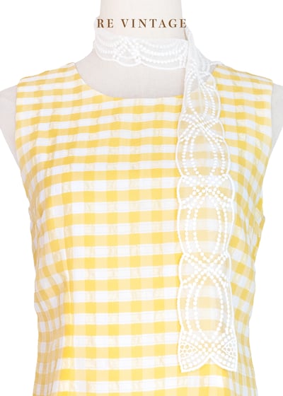 檸檬糖霜格紋小洋裝8