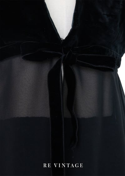 Shadow Muse 絨布與雪紡拼接罩衫5