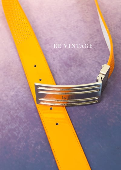 亮橘色造型皮帶6