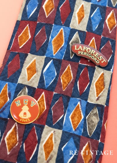 彩色Poker方塊領帶9