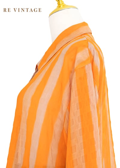Vibrant Orange 螢光橘線條襯衫7