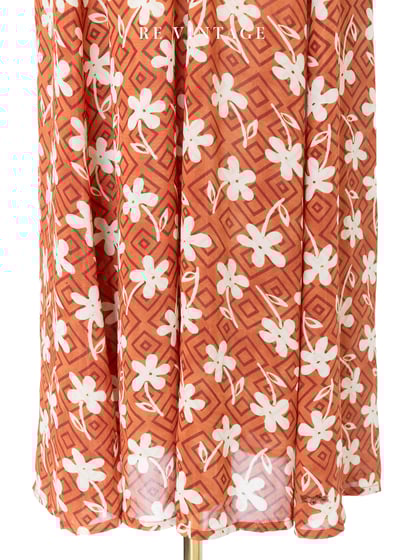 Orange juice 白色小花長洋裝7