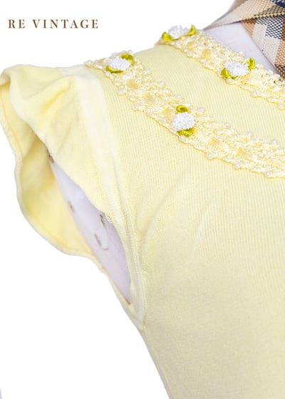 Lemonade 小白花薄款針織上衣4