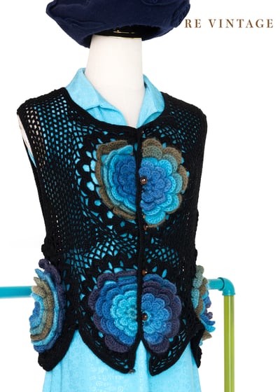 3D立體花朵針織背心11