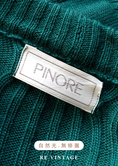 雙排雕花金釦暖綠色針織外套13