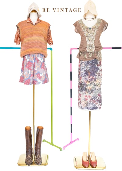 『歐洲寶物』霧感薄款毛料拼接印花短褲（22-28")2