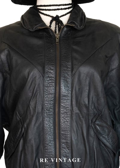 必備單品 - 率性廓形束腰皮外套3