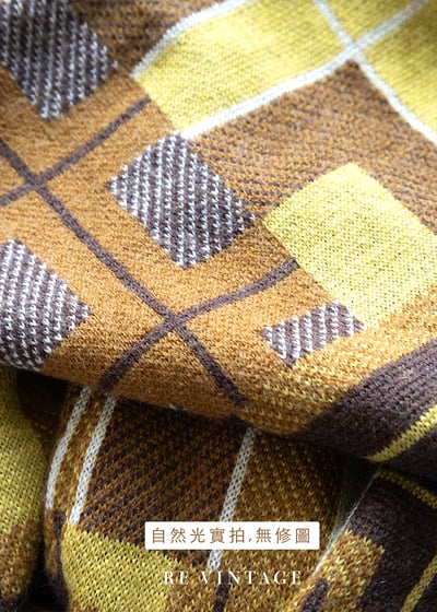 Topaz 格紋拼接針織毛衣背心15