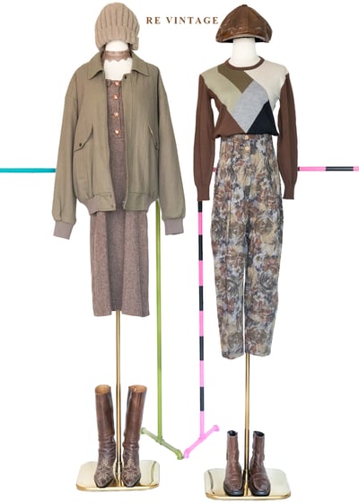 灰綠色毛呢夾克外套2