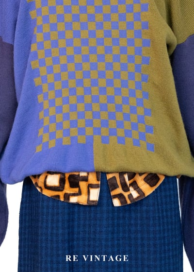 日本製 - 像素拼色小精靈針織毛衣4