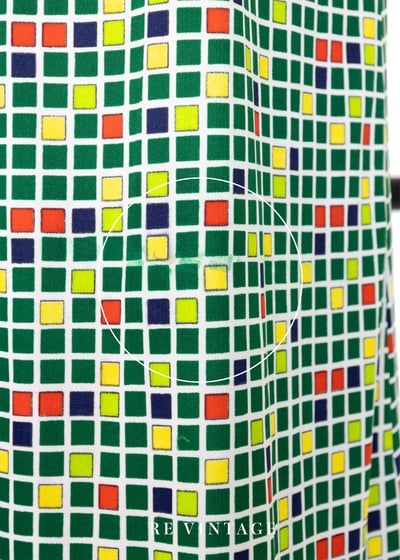 夏日跳格子荷葉裙擺洋裝15