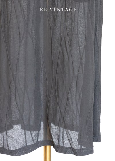 深灰暗流波紋長裙（27"）11