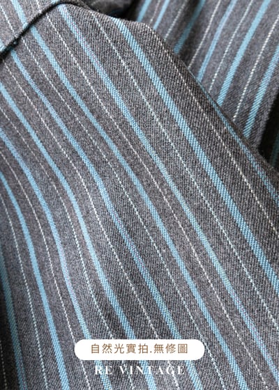 必備單品 - 街頭灰藍線條酷感長褲(30-32")14