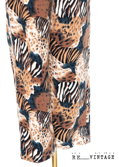 Mixed 動物紋短絨毛長褲5