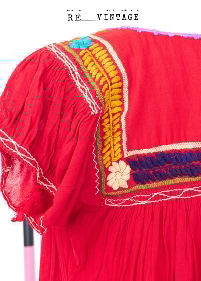 『紐約寶物』全手工刺繡豔紅炙熱の夏日洋裝10