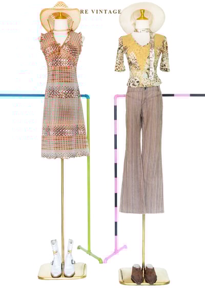 豹紋野性釘珠拼接上衣2