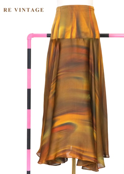 陽光下の液態金橘融光長裙（25-30"）1