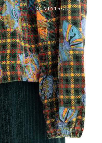 國王皇冠深綠色燈芯絨上衣13