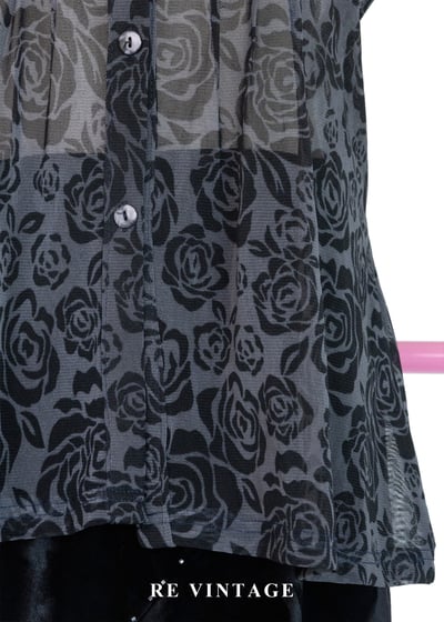 黑灰系玫瑰少女透膚背心6