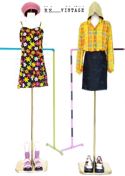 亮眼の橘黃色格紋襯衫2