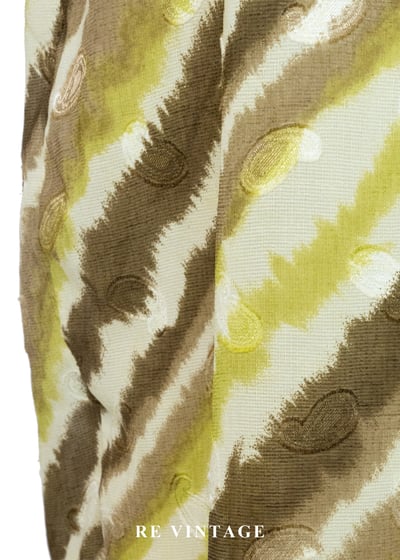 泥土與草地的復古詩長洋裝9