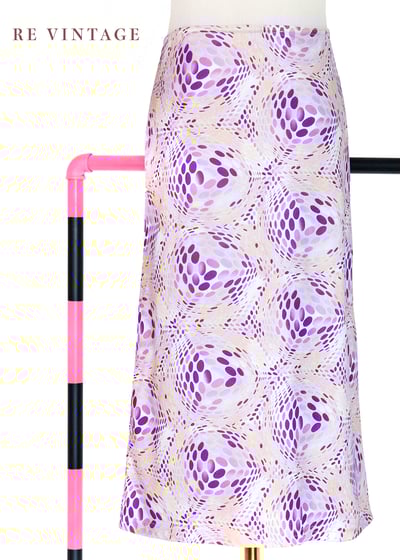 紫光波動迷幻中長裙（26-30"）1