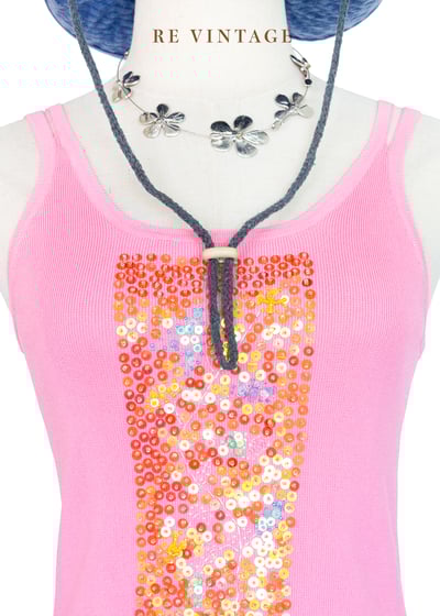 亮片甜心波波閃光針織背心4