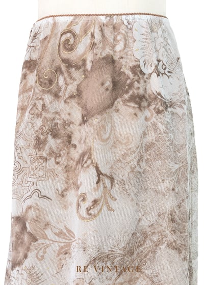 宮廷窗紗外煙幕瀰漫中長裙（22-28"）3