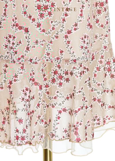 Ivory Cream  迷你玫瑰花及膝短裙（20-30"）5