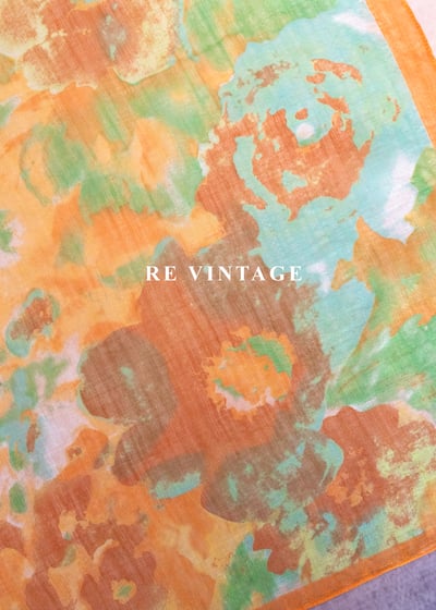 午後叢林暈色絲巾4