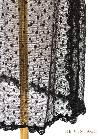 帶點橘棕色光澤的點點網紗長裙（24-30"）4