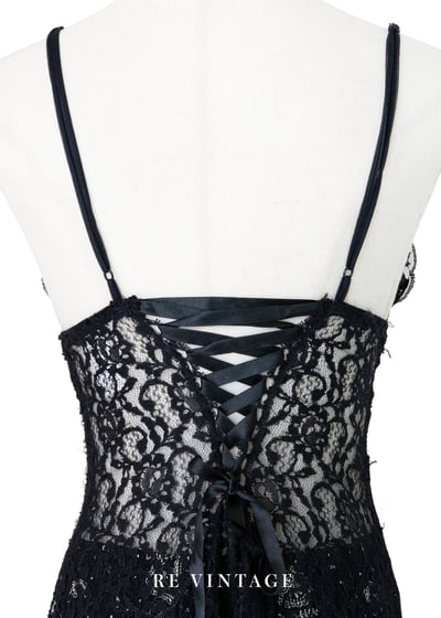 墨西哥製 - 瑪瑙黑蕾絲辣辣小背心10