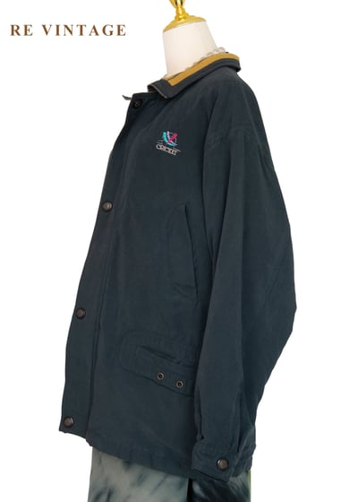 城市獵人 - 百搭墨綠寬鬆夾克外套10