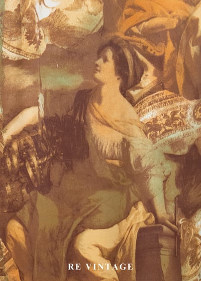 聖殿文藝復興油畫高腰短裙（25"）6