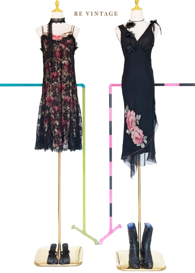 甜美玫瑰獵人細肩帶洋裝2