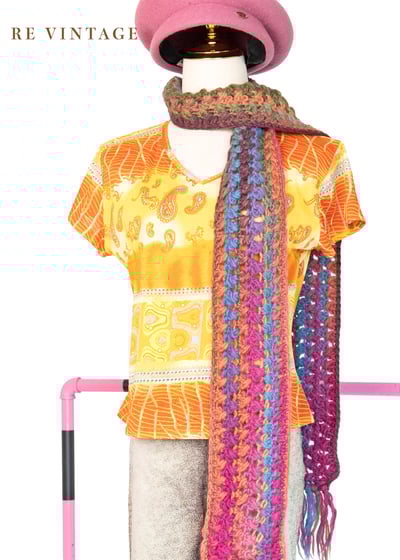 亮橘色變形蟲蟲短袖上衣1