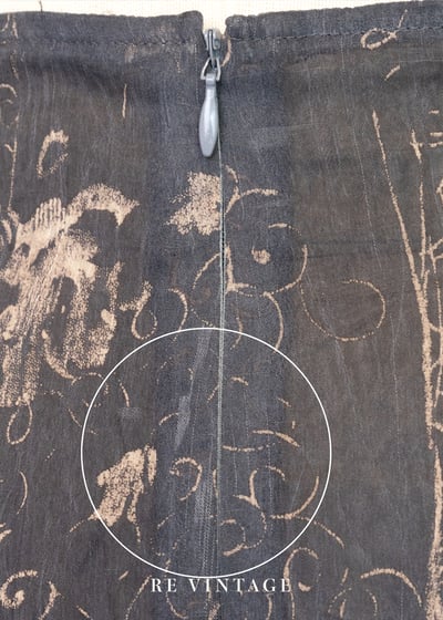 墨夜花煙灰藍色雪紡高腰長褲（25"）13