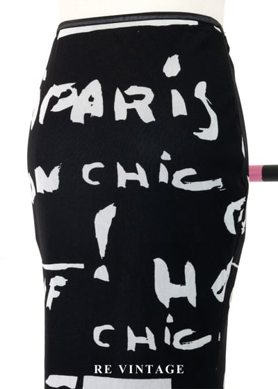 塗鴉夜行黑網紗美人魚長裙（20-25"）9