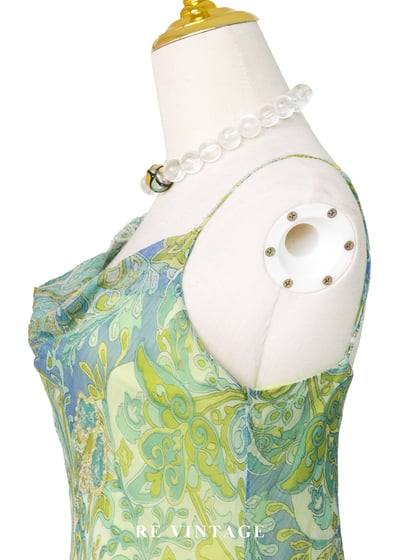 檸檬流光夏日垂墜感細肩帶洋裝11