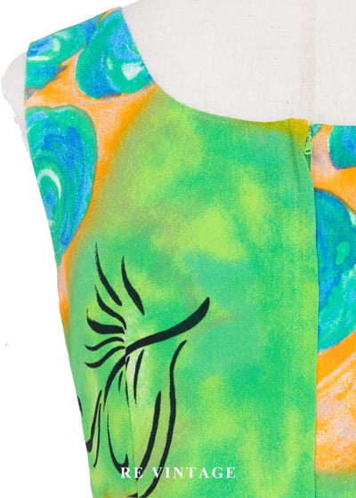 濃烈陽光顏料手繪筆觸洋裝13