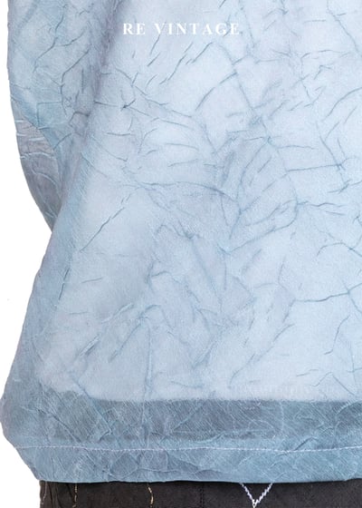 柔和慵懶天空藍垂墜領背心4