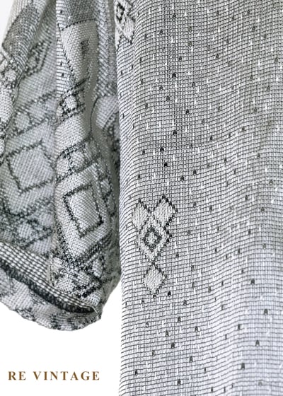 冷灰民族圖騰短袖洋裝15