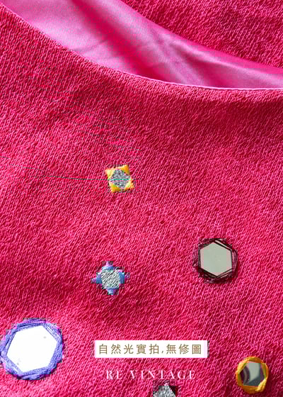 Fuchsia 桃粉小鏡子細肩帶洋裝14