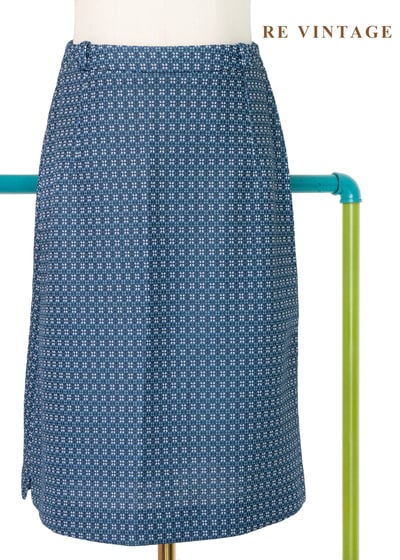 藍天知性美點陣格紋短裙（25"）1