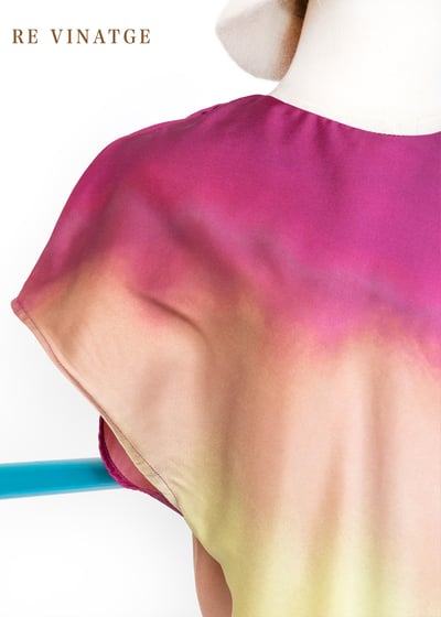 『歐洲寶物』四色花瓣漸層緞面氣質長洋裝7